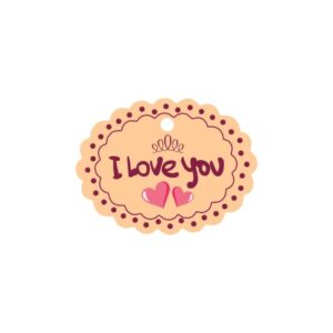 Eticheta \"I love you\" mare