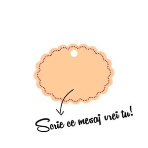 Etichete ovale cu mesaj la alegere (12 buc)