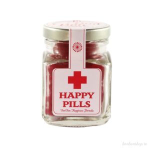 Borcan „Happy Pills” - vișine (buc)