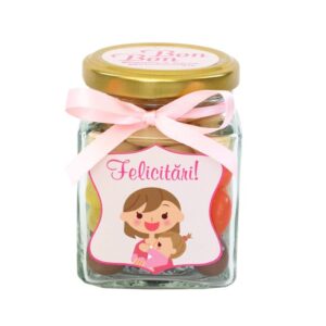 Borcan „Felicitari” Girl - mediu