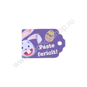 Eticheta \"Paste fericit!\" mica