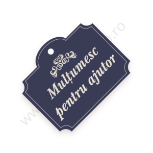 Eticheta „Mulțumesc pentru ajutor”