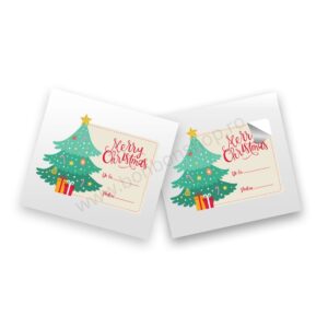 Sticker „Merry Christmas cu dedicatie” (12 buc)