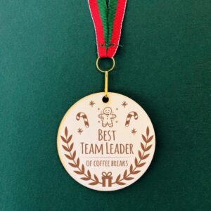 Medalie gravată - Best Team Leader of Coffee Breaks