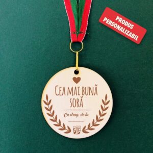 Medalie personalizabilă - Cea mai bună soră
