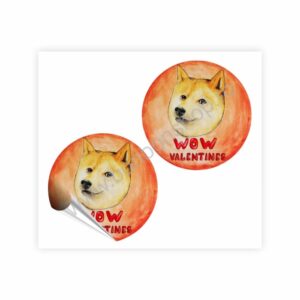 Sticker „WOW Valentines” (2 buc)