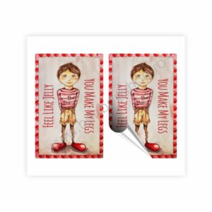 Sticker \"You Make My Legs Feel Like Jelly\" - Boy (2 buc)