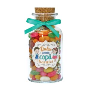 Borcan „Dulciuri pentru copii harnici” - jelly beans și jeleuri