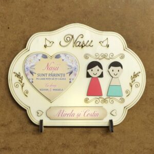 Decorațiune personalizabilă - „Nașii”