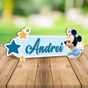 Decorațiune nume personalizabil - Mickey