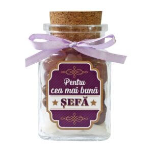 Borcan „Pentru cea mai bună șefă” - dop de plută (buc)