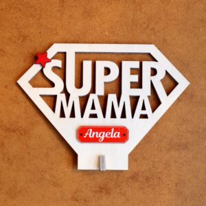 Decorațiune „Super Mama” - personalizabilă