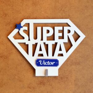 Decorațiune „Super Tata” - personalizabilă