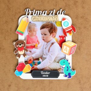 Decorațiune „Prima zi de grădiniță” cu fotografie