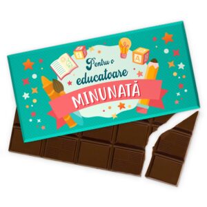 Ciocolată „Pentru o educatoare minunată”