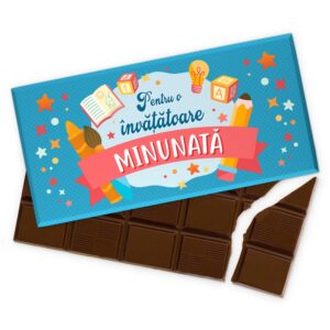 Ciocolată „Pentru o învățătoare minunată”