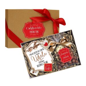 Cutie cadou „Unchi” (dulciuri și decorațiune)