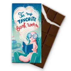Tabletă de ciocolată „For my favorite book worm” (buc)