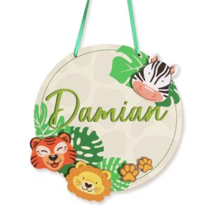 Decorațiune mare de cameră \"Jungle\" - personalizabilă