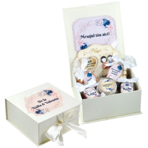 Cutie crem „Pentru nași” personalizabilă