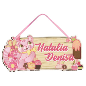 Decorațiune mare de cameră “Pisicuță” – personalizabilă