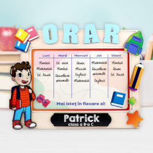 Orar personalizabil - băiețel