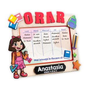 Orar personalizabil - fetiță