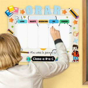 Orar gigant pentru sala de clasă (53 cm)
